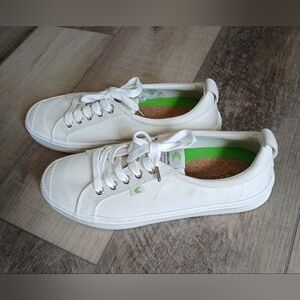 Cariuma Unisex Off-White Canvas OCA LOW Size W8.5 M7